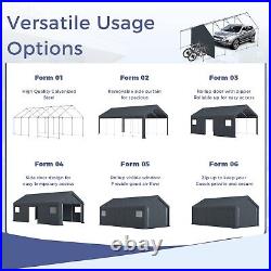 13'x24' Carport Outdoor Storage Shed Shelter Garage Heavy Duty Canopy Awning