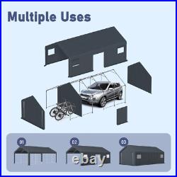 13'x24' Outdoor Carport Heavy Duty Storage Shed Shelter Garage Canopy Awning