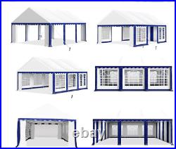 13'x26' Canopy Shelter Outdoor Gazebo Wedding Party Tent White&Blue Heavy Duty