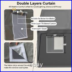 13'x26' Heavy Duty Carport Steel Canopy Tent Garage Shed withRoll-up Doors