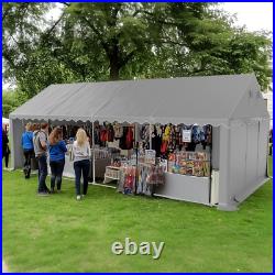 13'x26' Outdoor Storage Shed Commericial Canopy with Sidewalls Portable Shelter