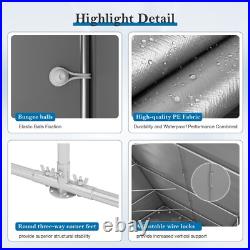 13'x26' Outdoor Storage Shed Commericial Canopy with Sidewalls Portable Shelter