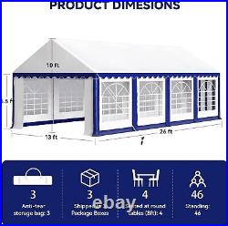 13'x26' Party Tent Heavy Duty Wedding Party Tent Outdoor Event Gazebo Canopy