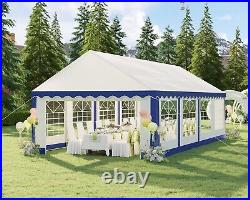 13'x26' Party Tent Heavy Duty Wedding Party Tent Outdoor Event Gazebo Canopy