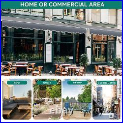13'x8' Retractable Awning Fabric Replacement UV Protection Outdoor Patio Canopy