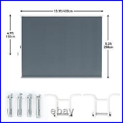 13'x8' Retractable Awning Fabric Replacement UV Protection Outdoor Patio Canopy