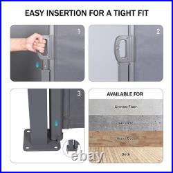 138'' x 71'' Roll-Up Side Awning, Multi-Functional Privacy Screen, -Resistant &