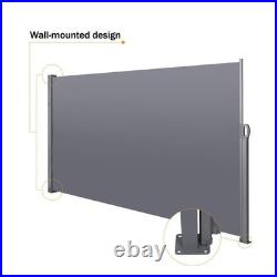 138'' x 71'' Roll-Up Side Awning, Multi-Functional Privacy Screen, -Resistant &