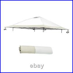 13x13 Canopy Replacement Top 13x13 Cover Only Silver coated White+Beige