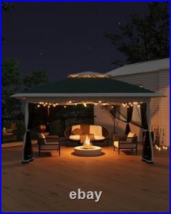 13x13 FT Pop-Up Hardtop Gazebo withMosquito Netting, Double Roof for Party 7 COLORS