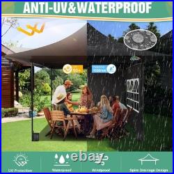 13x13 Heavy Duty Pop Up Canopy with 4 Sidewalls, Commercial Outdoor Party Tent