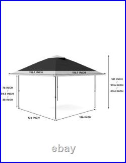 13x13 Pop Up Gazebo Outdoor Canopy Shelter with 4 Stanbags for Lawn, Garden