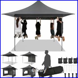 13x13FT Heavy Duty Pop Up Canopy with 4 Sidewalls, Commercial Outdoor Party Tent