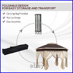 13x13ft EZ Pop Up Gazebo Canopy with Sidewalls Tents for Parties Outdoor Shelter