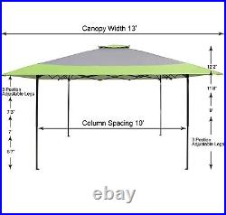 13x13ft Outdoor Canopy Pop-up Gazebo Awning Heavy Duty Patio Sunshade Shelter