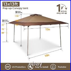 13x13ft Outdoor Canopy Pop-up Patio Gazebo Awning Heavy Duty Sunshade Shelter