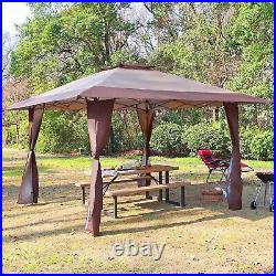 13x13ft Outdoor Canopy Pop-up Patio Gazebo Awning Heavy Duty Sunshade Shelter