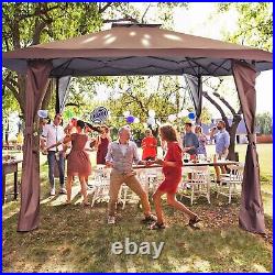 13x13ft Outdoor Canopy Pop-up Patio Gazebo Awning Heavy Duty Sunshade Shelter