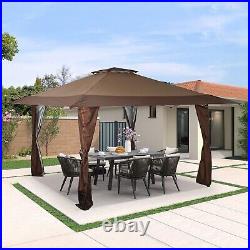 13x13ft Outdoor Canopy Pop-up Patio Gazebo Awning Heavy Duty Sunshade Shelter