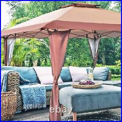 13x13ft Outdoor Canopy Pop-up Patio Gazebo Awning Heavy Duty Sunshade Shelter