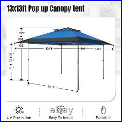 13x13ft Outdoor Canopy Pop-up Patio Gazebo Awning Sunshade Shelter with Sandbag