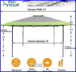 13x13ft Pop-Up Canopy Party Tent Waterproof Folding Outdoor Gazebo Shelter Tent