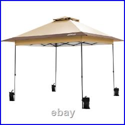 13x13ft Pop Up Canopy Tent One Push Setup Heavy Duty with Wheel Carry Bag Sandbags
