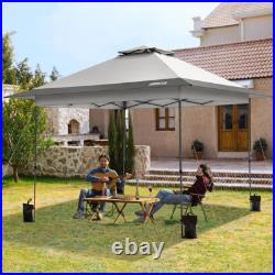 13x13ft Pop Up Canopy Tent One Push Setup Heavy Duty with Wheel Carry Bag Sandbags