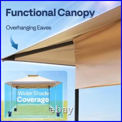 13x13ft Pop Up Canopy Tent One Push Setup Heavy Duty with Wheel Carry Bag Sandbags