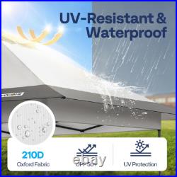 13x13ft Pop Up Canopy Tent One Push Setup Heavy Duty with Wheel Carry Bag Sandbags