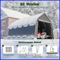 13x20 ft Outdoor Carports Heavy Duty Car Canopy Garage Galvanized Frame Canopy