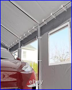 13x20ft Carport Car Canopy Heavy Duty Garage Shed Party Tent with 4 Roll-Up Doors