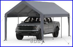13x20ft Grey Replacement Canopy Cover For Carport Shelter – PE Fabric, UV & Water Resistant (Frame Not Included)