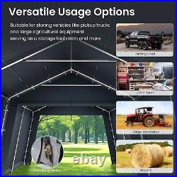 13x22' Outdoor Storage Shelter Car Canopy Garage Carport Portable Shed Anti-snow