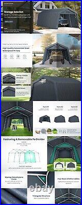 13x22' Outdoor Storage Shelter Car Canopy Garage Carport Portable Shed Anti-snow