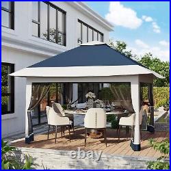 13x23 Pop Up Canopy Tent with Sidewalls Waterproof Commercial Gazebo