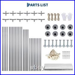 13x25x10 FT Carport Canopy Car Port With 4 Mesh Windows & Roll-Up Door Heavy Duty