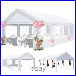 13x26FT Party Tent Heavy Duty Outdoor Gazebo White Party Wedding Tent Canopy NEW