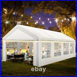 13x26FT Party Tent Heavy Duty Outdoor Gazebo White Party Wedding Tent Canopy NEW