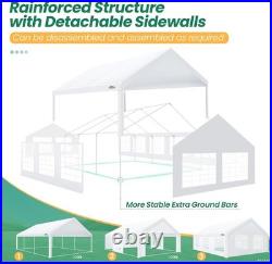 13x26FT Party Tent Heavy Duty Outdoor Gazebo White Party Wedding Tent Canopy NEW