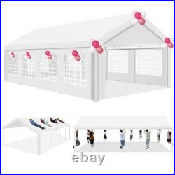 13x26ft Party Tent Heavy Duty Outdoor Gazebo White Party Wedding Tent Canopy