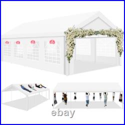 13x26ft Party Tent Heavy Duty Outdoor Gazebo White Party Wedding Tent Canopy