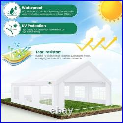 13x26ft Party Tent Heavy Duty Outdoor Gazebo White Party Wedding Tent Canopy