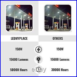 150W LED Canopy Light 5700K IP65 Waterproof Ceiling Light for Gas Station Garage