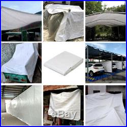 16 mil Heavy Duty Tarpaulin Canopy Tarp Tent Shelter Car Boat Cover Waterproof