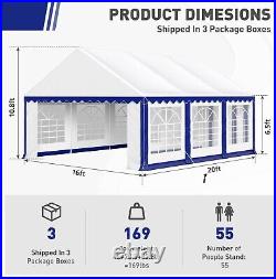 16' x 20' Party Tent Heavy Duty Outdoor Canopy Wedding Event Gazebo Heavy Duty