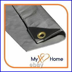 16 x 30 Silver Color 12 Mil Heavy Duty Tarp / Canopy
