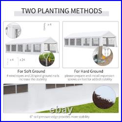 16' x 32' Carport Garage Party Event Tent Heavy duty Large Patio White