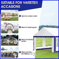 16'x20' Outdoor Party Tent Heavy Duty Wedding Event Gazebo Canopy with8 Removable