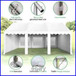 16'x20' Outdoor Patio Canopy Gazebo Wedding Party Tent with 6 Removable Sidewall